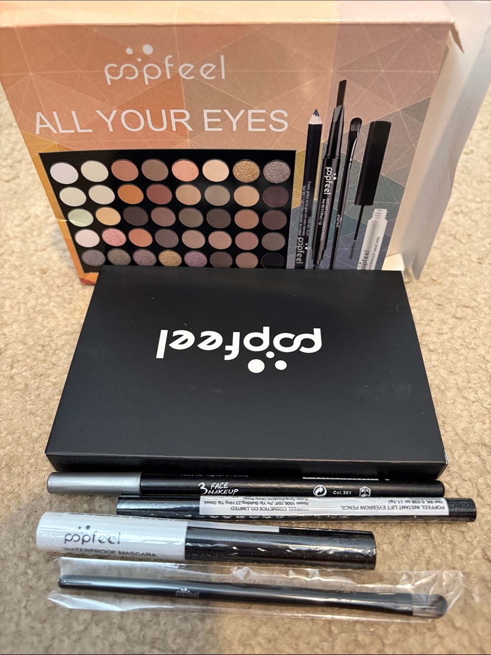 All Your Eyes Eyeshadow & Eye Makeup Set in Black